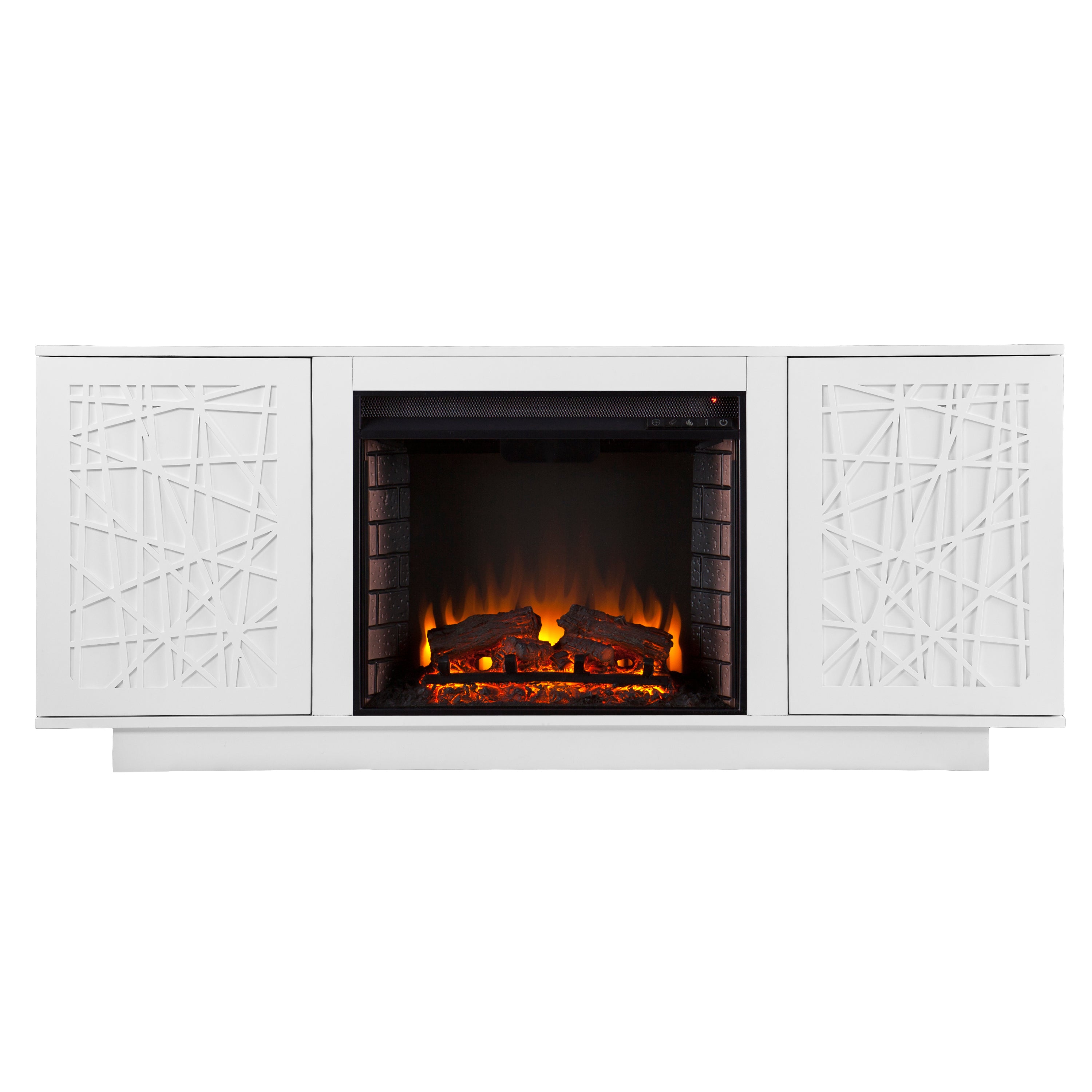 Delgrave Electric Media Fireplace with Storage - Thumbnail 2
