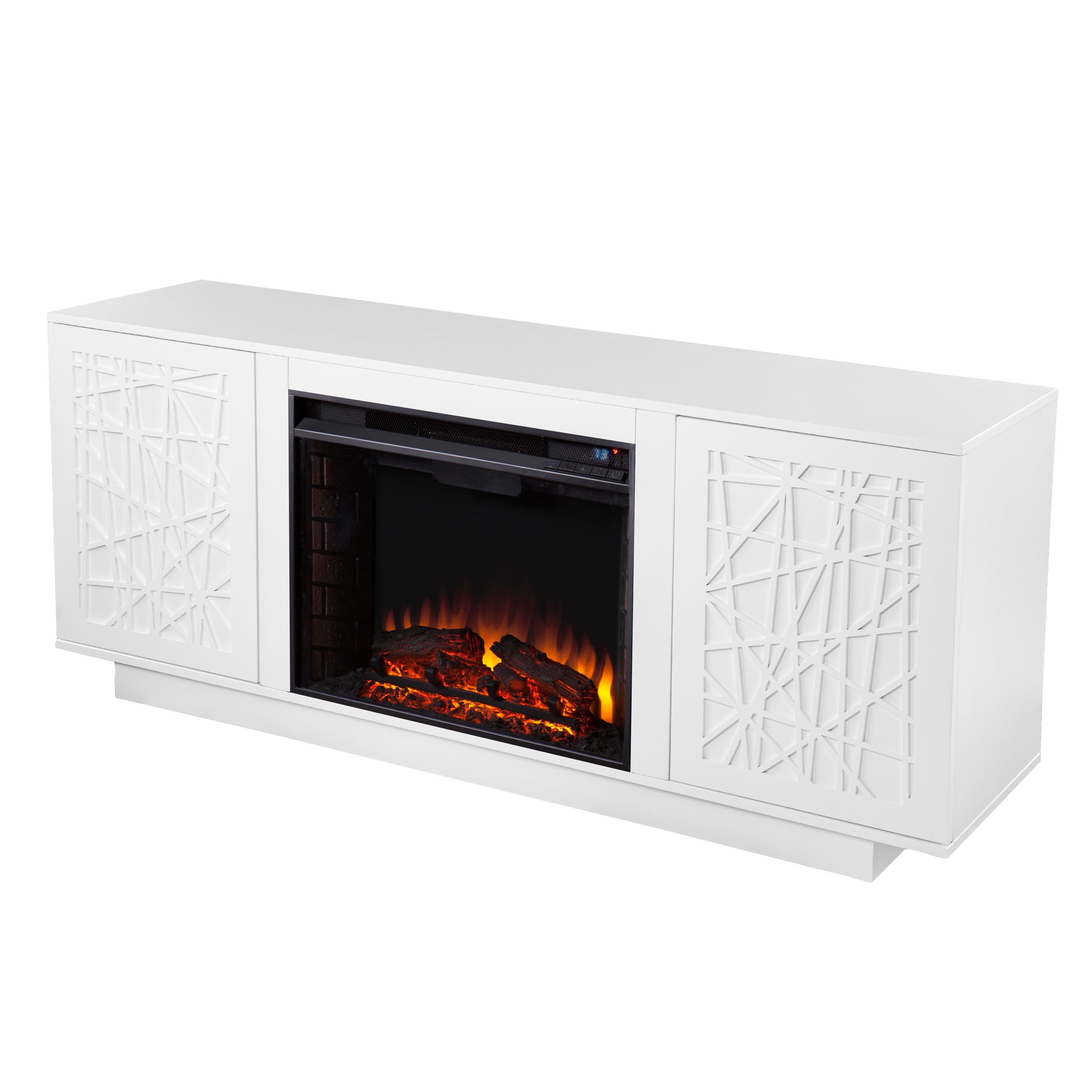 Delgrave Electric Media Fireplace with Storage