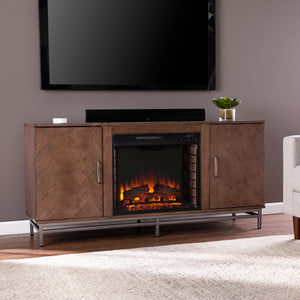 Sei Furniture Dibbonly Electric Fireplace W Media Storage Fe1095756