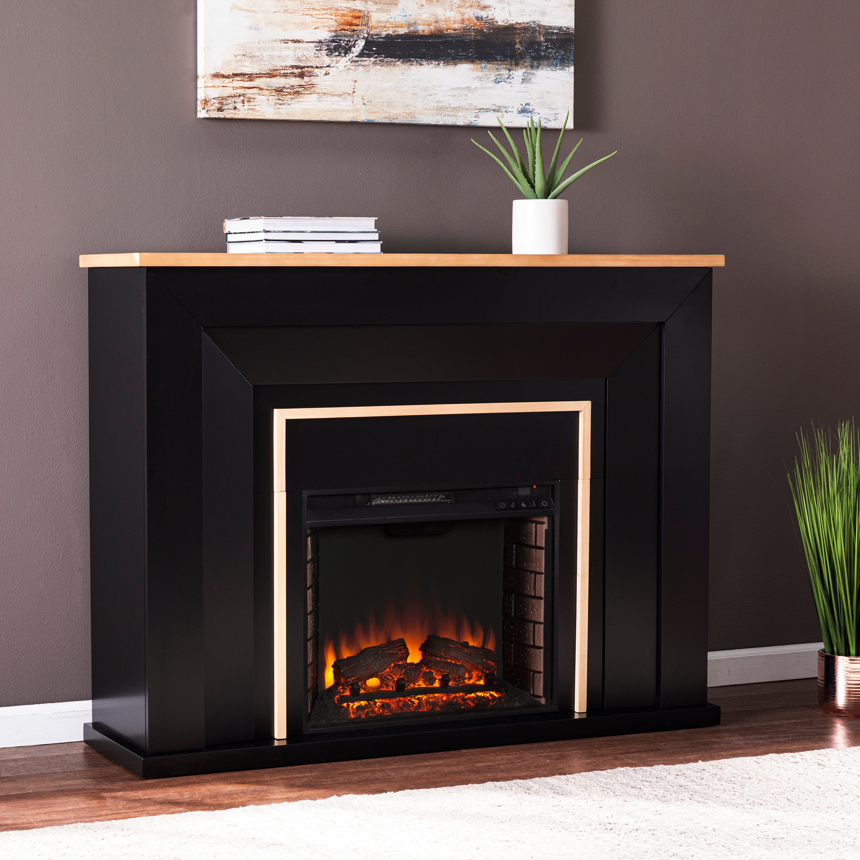 Cardington Chic Two-Tone Electric Fireplace - Thumbnail 3