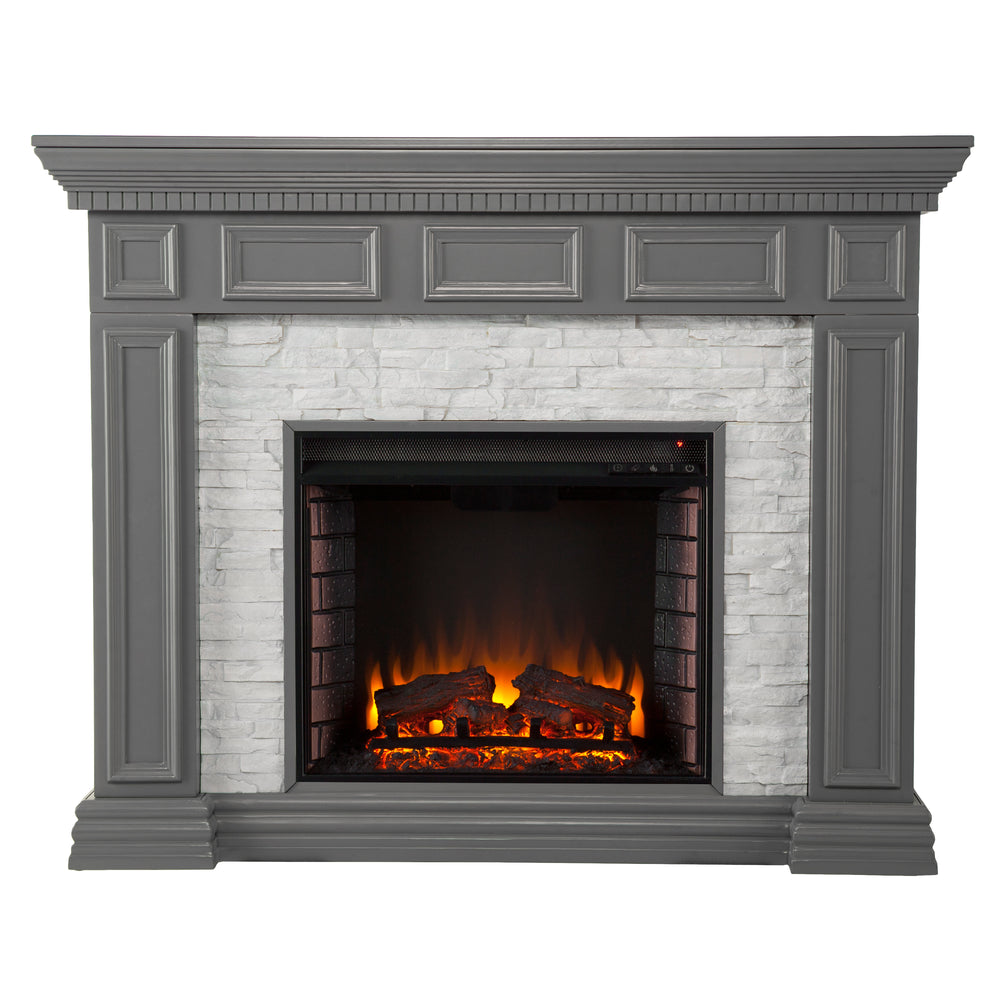 Sei Furniture Dakesbury Faux Stone Electric Fireplace Fe1095959