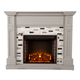 Sei Furniture Birkover Electric Fireplace W Marble Surround Fe1096059