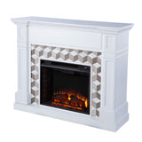 Sei Furniture Darvingmore Electric Fireplace W Marble Surround Fe1105059
