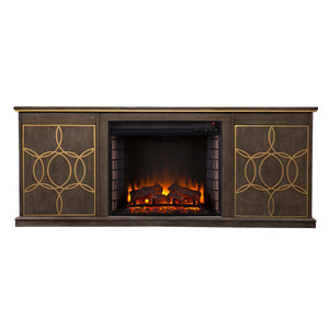 Sei Furniture Yardlynn Electric Fireplace Console W Media Storage Fe1137356