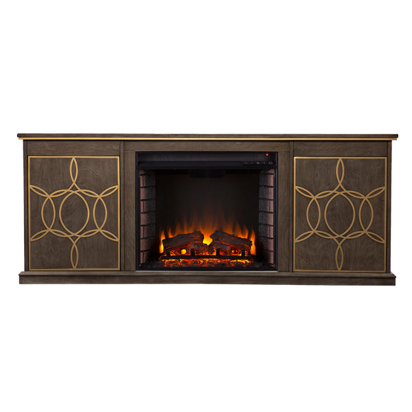 Sei Furniture Yardlynn Electric Fireplace Console W Media Storage Fe1137356