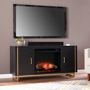 Sei Furniture Biddenham Electric Fireplace Console W Media Storage Fe1138056