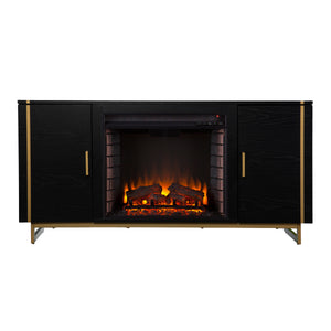 Sei Furniture Biddenham Electric Fireplace Console W Media Storage Fe1138056