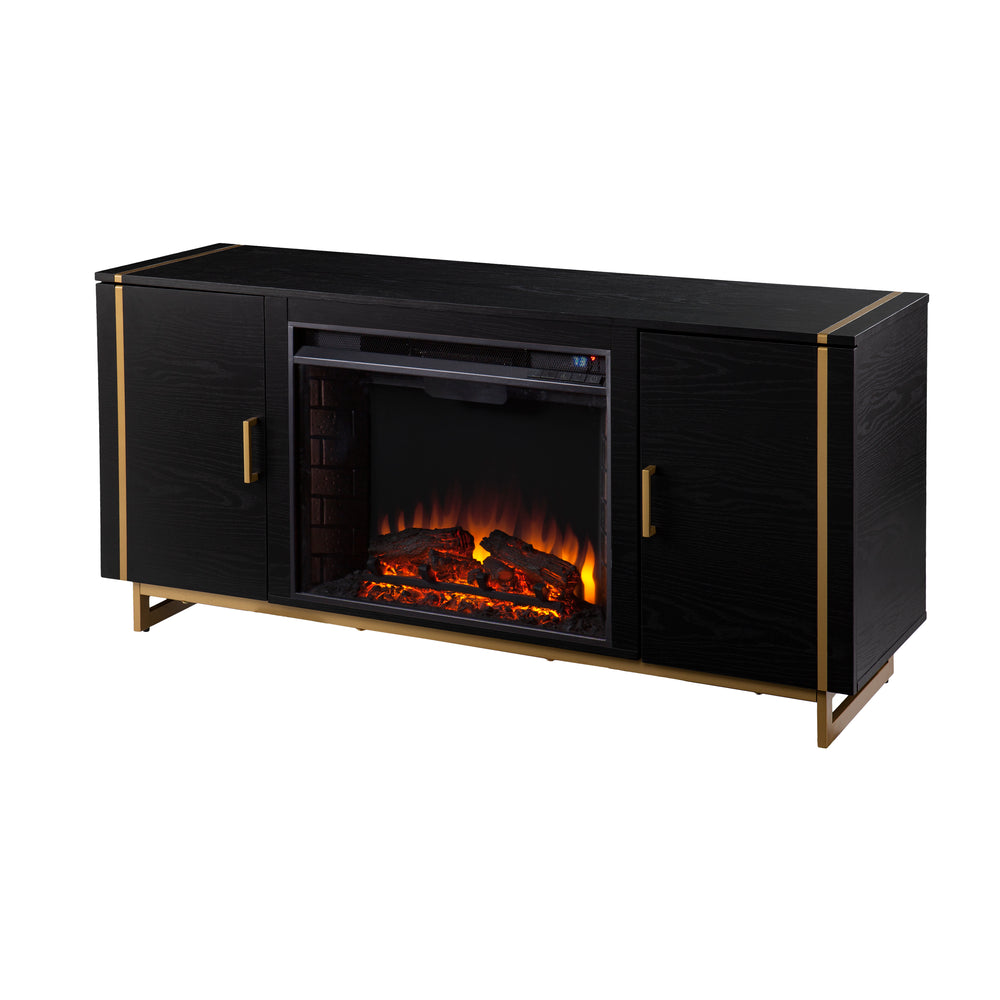 Sei Furniture Biddenham Electric Fireplace Console W Media Storage Fe1138056