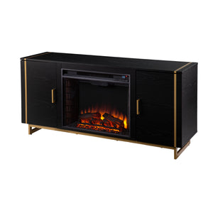 Sei Furniture Biddenham Electric Fireplace Console W Media Storage Fe1138056