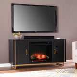 Sei Furniture Biddenham Electric Fireplace Console W Media Storage Fe1138056