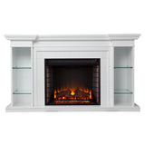 Henstinger Electric Fireplace w/ Bookcase