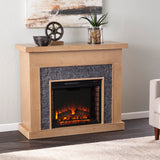 Sei Furniture Standlon Electric Fireplace W Faux Stone Surround Fe1161859