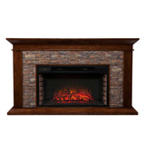 Sei Furniture Canyon Heights Simulated Stone Electric Fireplace Fe9023