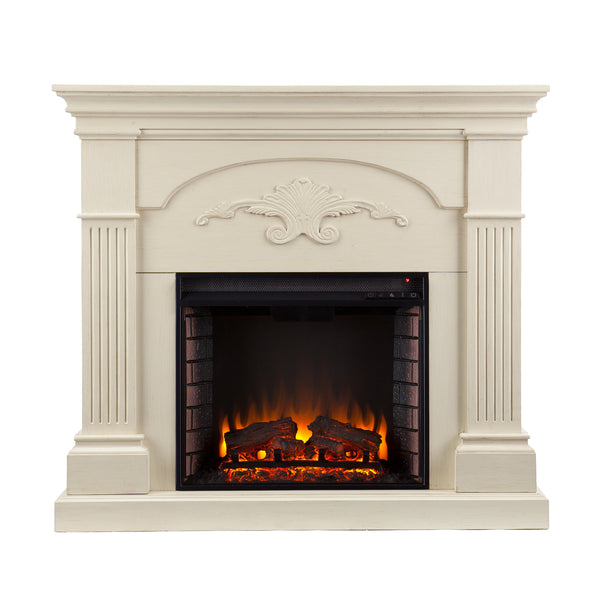 Sei Furniture Sicilian Harvest Electric Fireplace Ivory Fe9275