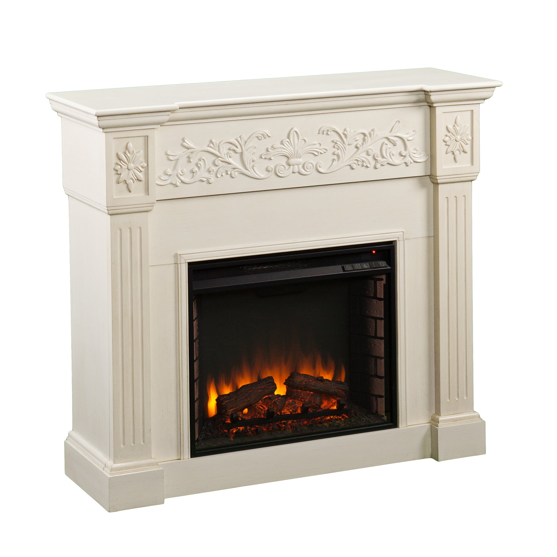 Calvert Carved Electric Fireplace - Thumbnail 2