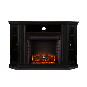 Sei Furniture Claremont Convertible Media Electric Fireplace Black Fe9315