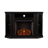 Sei Furniture Claremont Convertible Media Electric Fireplace Black Fe9315