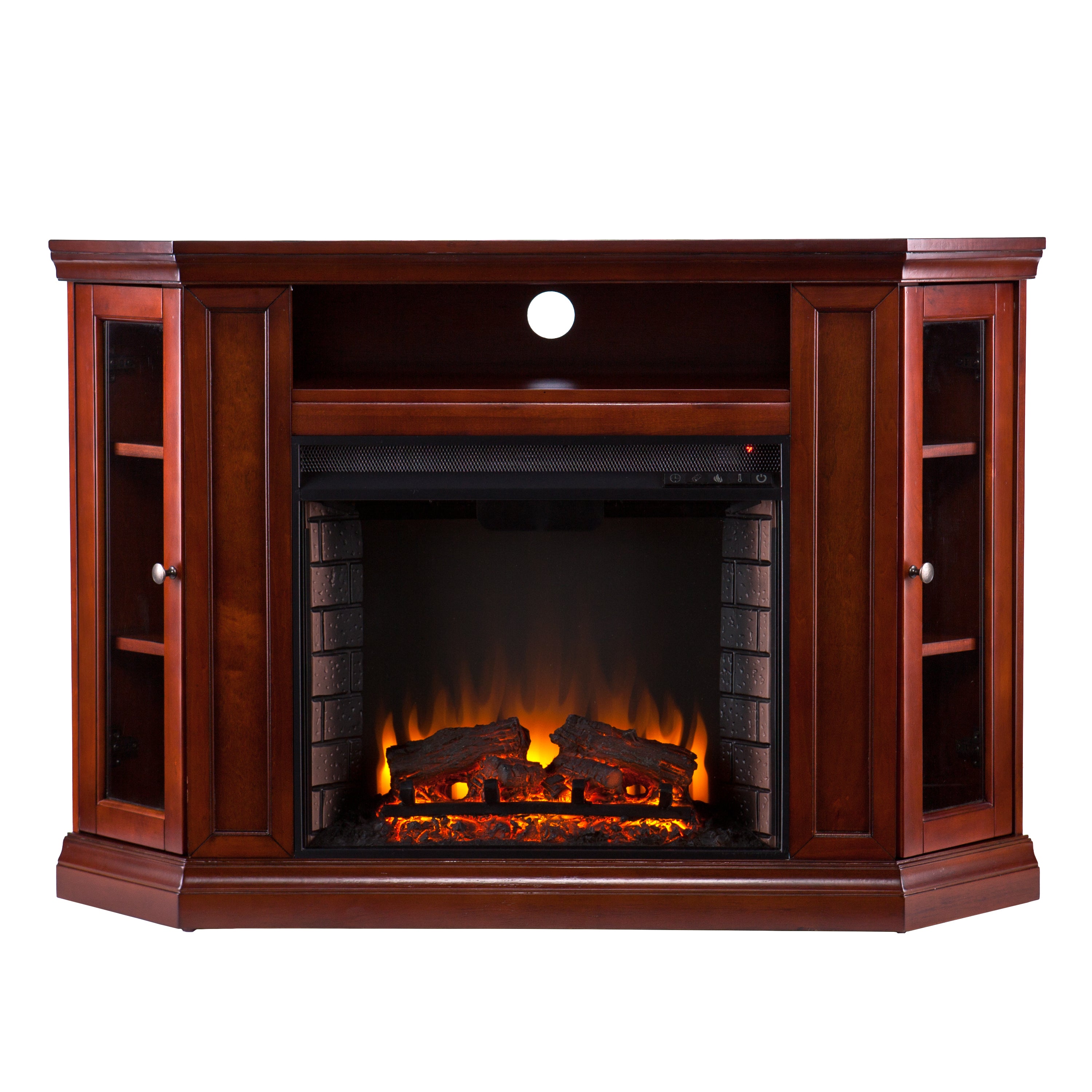 Claremont Electric Fireplace - Mahogany Media Center - Thumbnail 2