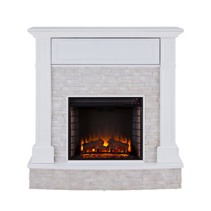Sei Furniture Jacksdale Faux Stone Media Fireplace Fe9365