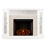 Sei Furniture Redden Corner Convertible Electric Media Fireplace Fe9393
