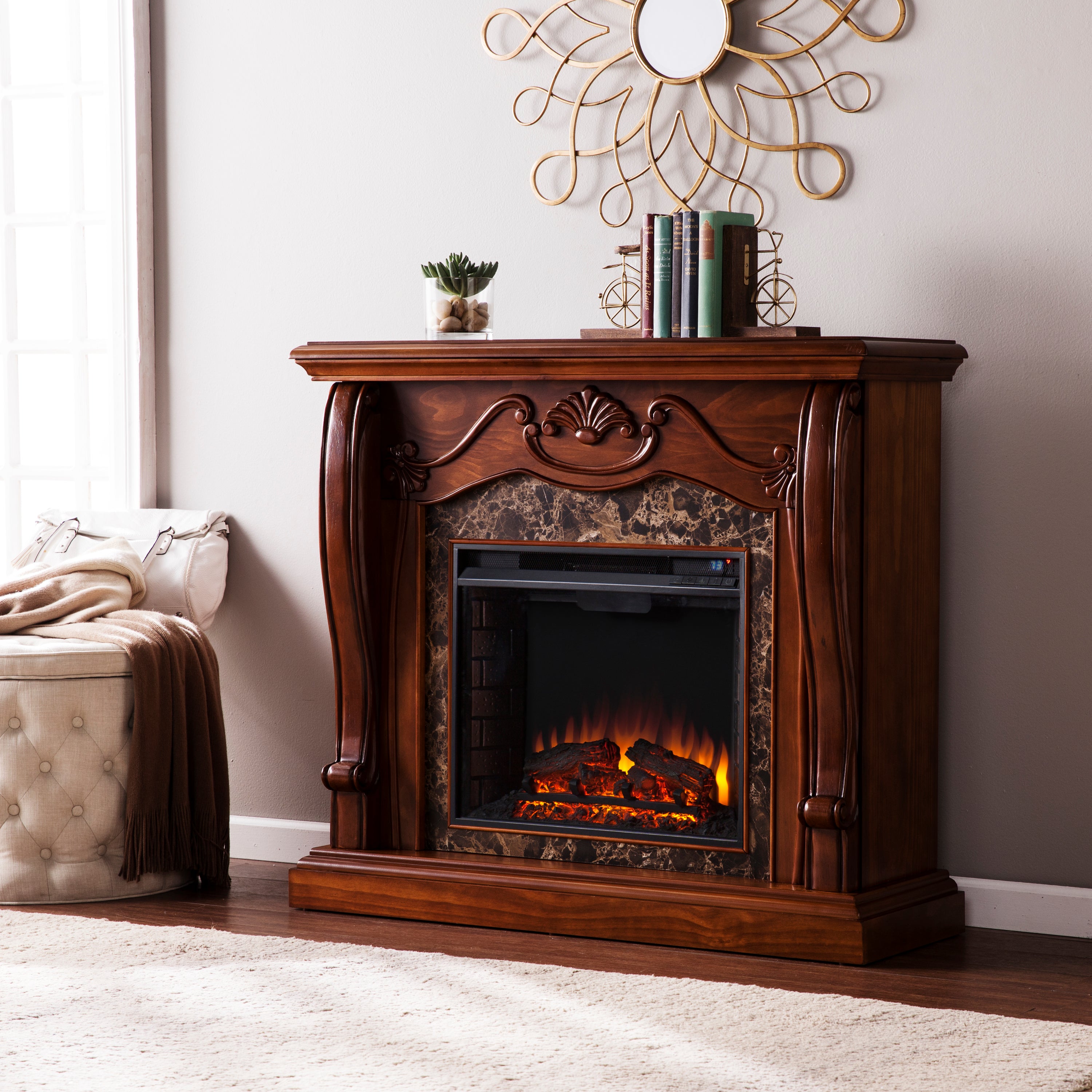 Cardona Electric Fireplace - Thumbnail 2