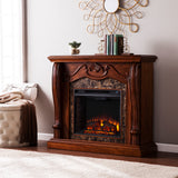 Sei Furniture Cardona Electric Fireplace Walnut Fe9664