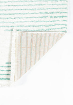 Momeni Novogratz Ferris FRR-1 Machine Made Modern Geometric Indoor Area Rug Aqua 9'10" x 12'10" FERRIFRR-1AQA9ACA