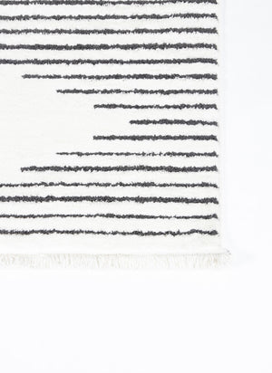 Momeni Novogratz Ferris FRR-1 Machine Made Modern Geometric Indoor Area Rug Ivory 9'10" x 12'10" FERRIFRR-1IVY9ACA