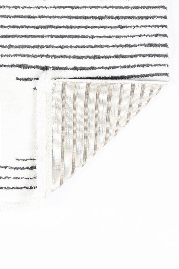 Momeni Novogratz Ferris FRR-1 Machine Made Modern Geometric Indoor Area Rug Ivory 9'10" x 12'10" FERRIFRR-1IVY9ACA