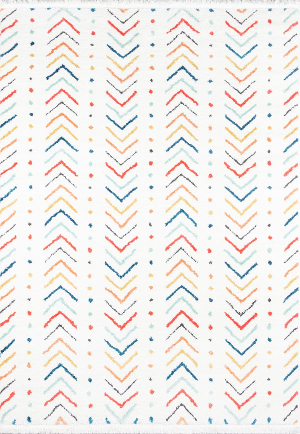 Momeni Novogratz Ferris FRR-3 Machine Made Modern Geometric Indoor Area Rug Multi 9'10" x 12'10" FERRIFRR-3MTI9ACA