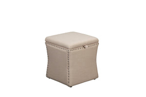 Shatana Home Ferris Storage Ottoman Beige