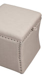 Shatana Home Ferris Storage Ottoman Beige