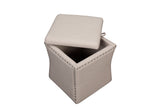 Shatana Home Ferris Storage Ottoman Beige