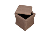 Shatana Home Ferris Storage Ottoman Brown