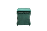 Shatana Home Ferris Storage Ottoman Green Velvet