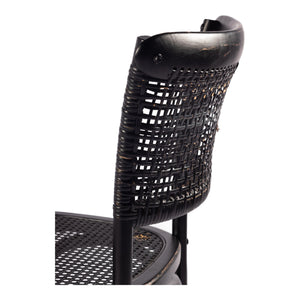 Moe's Home Churchill Dining Chair Antique Black-M2