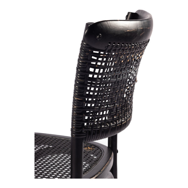 Moe's Home Churchill Dining Chair Antique Black-M2