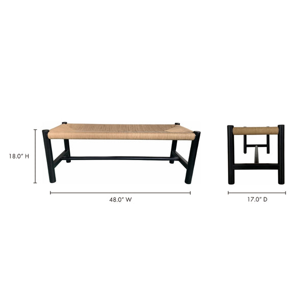 Hawthorn Bench Small Black