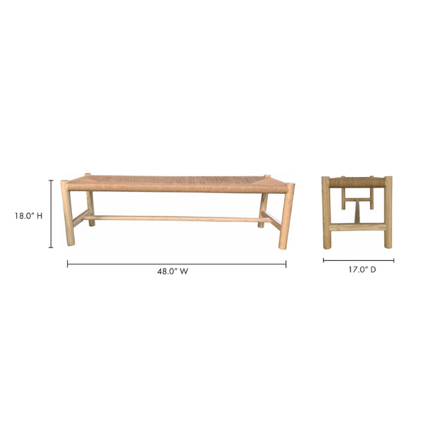 Hawthorn Bench Small Natural