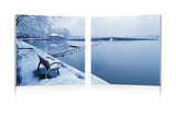 Wintry Wonder Mounted Photography Print Diptych