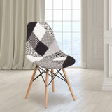 English Elm EE1840 Contemporary Commercial Grade Fabric Party Chair Turin Patchwork EEV-13847