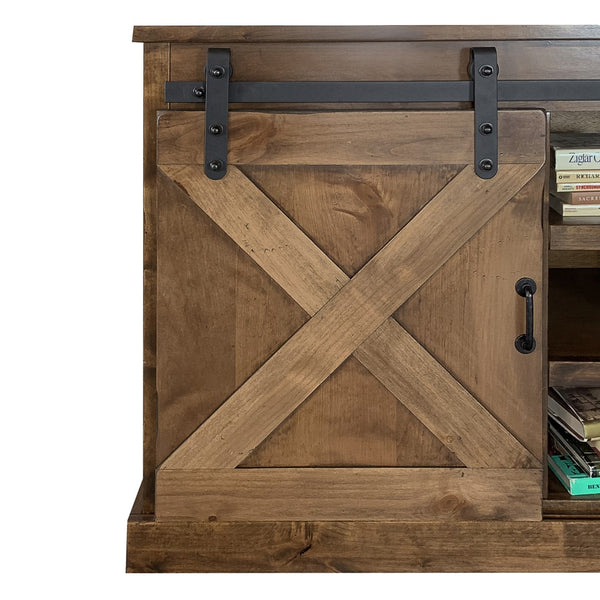 Legends Furniture Modern Farmhouse Fully Assembled TV Stand with Sliding Barn Style Doors FH1410.AWY