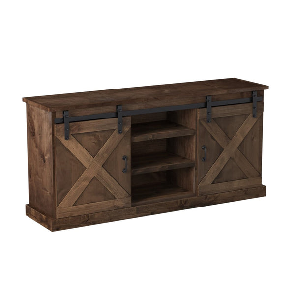 Legends Furniture Modern Farmhouse Fully Assembled TV Stand with Sliding Barn Style Doors FH1410.AWY