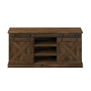 Legends Furniture Modern Farmhouse Fully Assembled TV Stand with Sliding Barn Style Doors FH1410.AWY
