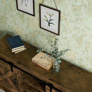 Legends Furniture Modern Farmhouse Fully Assembled TV Stand with Sliding Barn Style Doors FH1410.AWY