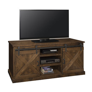 Legends Furniture Modern Farmhouse Fully Assembled TV Stand with Sliding Barn Style Doors FH1410.AWY