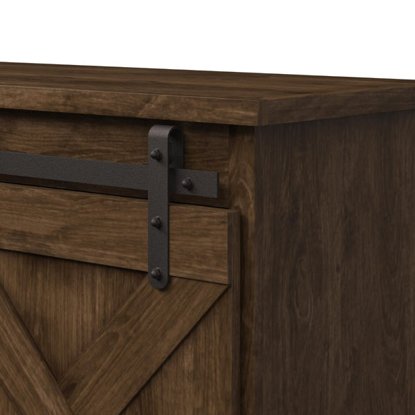 Legends Furniture Modern Farmhouse Fully Assembled TV Stand with Sliding Barn Style Doors FH1410.AWY