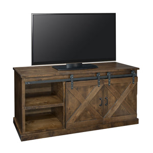 Legends Furniture Modern Farmhouse Fully Assembled TV Stand with Sliding Barn Style Doors FH1410.AWY