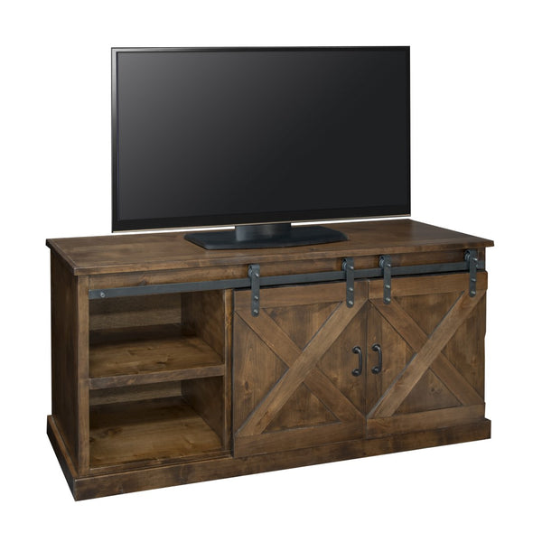 Legends Furniture Modern Farmhouse Fully Assembled TV Stand with Sliding Barn Style Doors FH1410.AWY