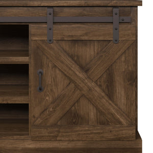 Legends Furniture Modern Farmhouse Fully Assembled TV Stand with Sliding Barn Style Doors FH1410.AWY